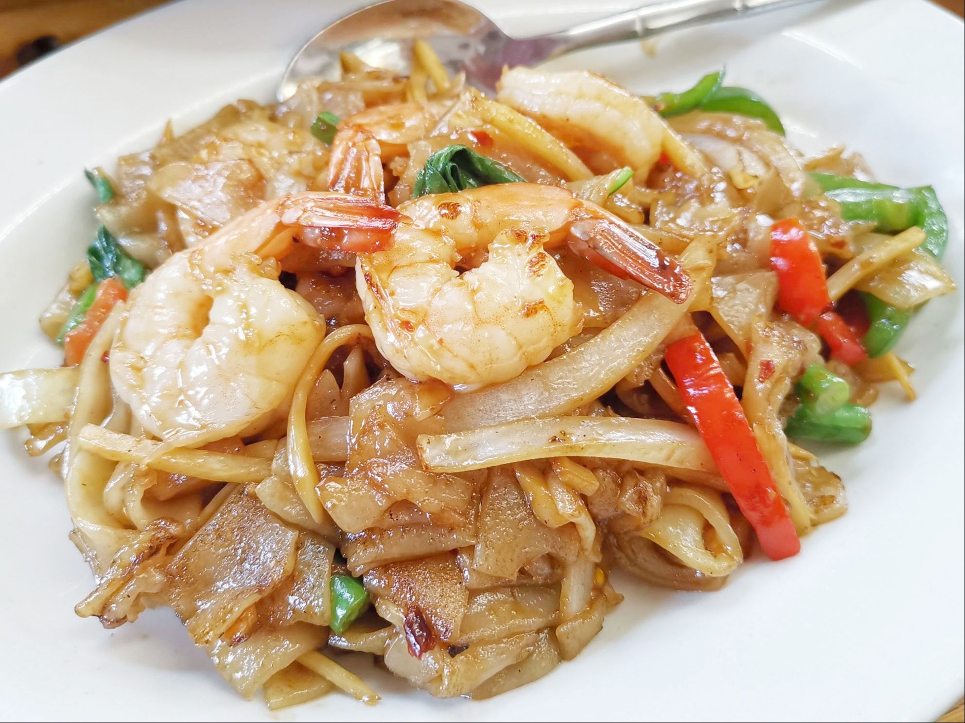 Drunken noodles Pad Kee Mao